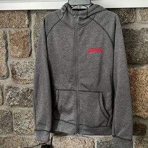 Harpoon Brewery branded hooded zip up sweatshirt